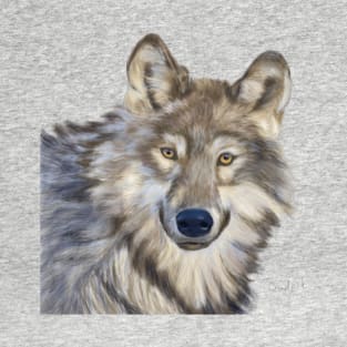 Original hand-painted digital Wolf T-Shirt